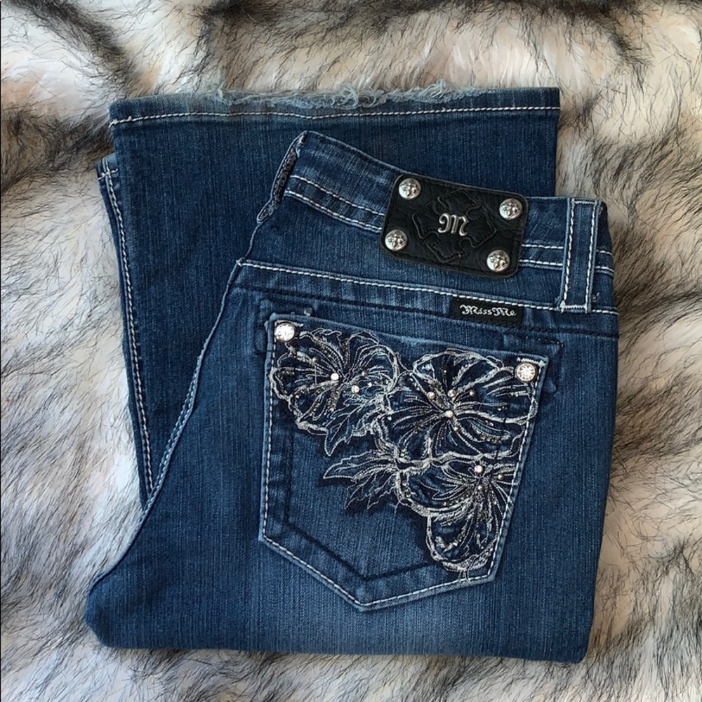 💎 Miss Me Flower Embellished Pockets